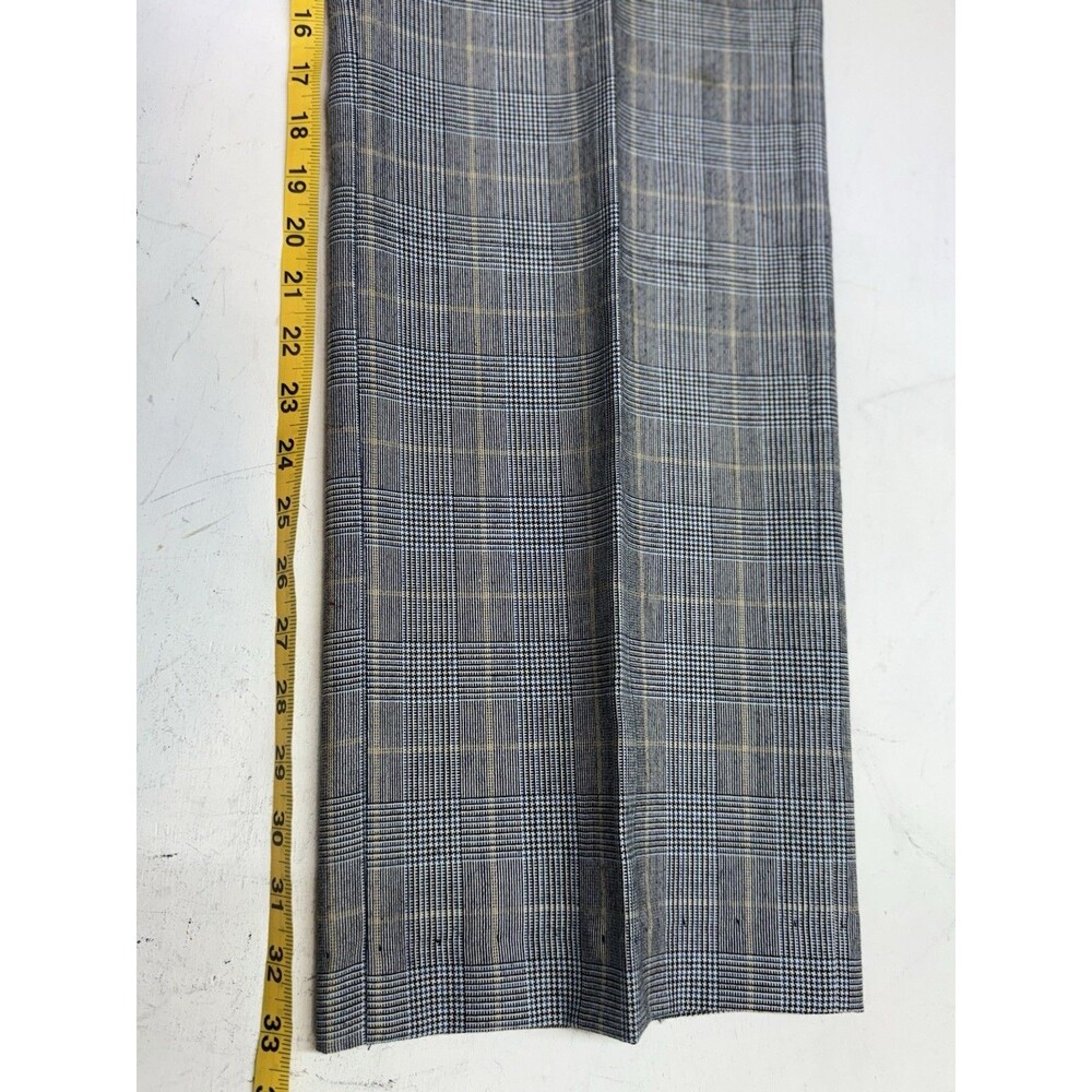 1970s Tweed 3 Piece Suit Gray Prince of Wales Glen Plaid Check 44L 38x33 Union - Picture 16 of 16